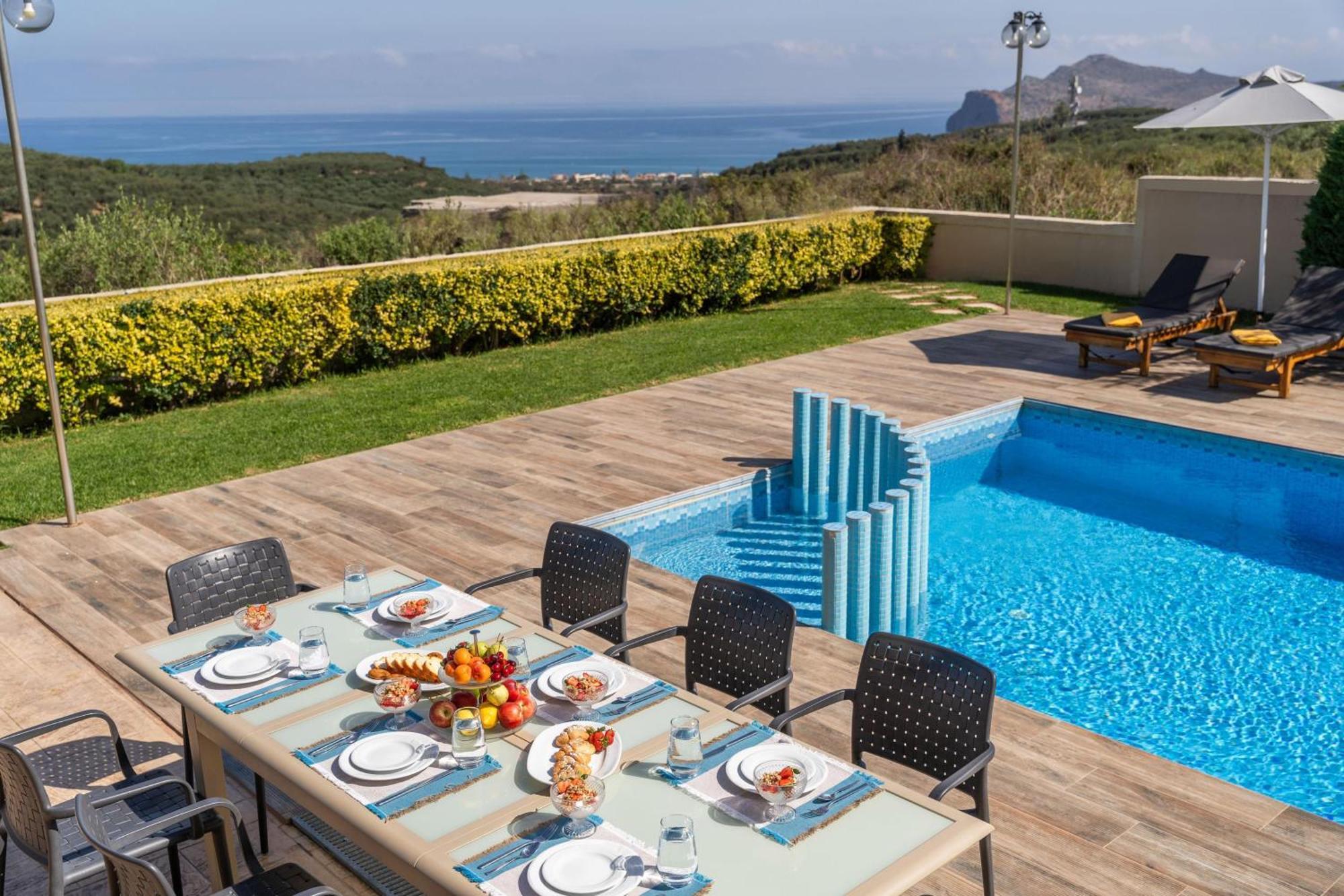 Villa Ariella With Sea View Agia Marina Exterior foto