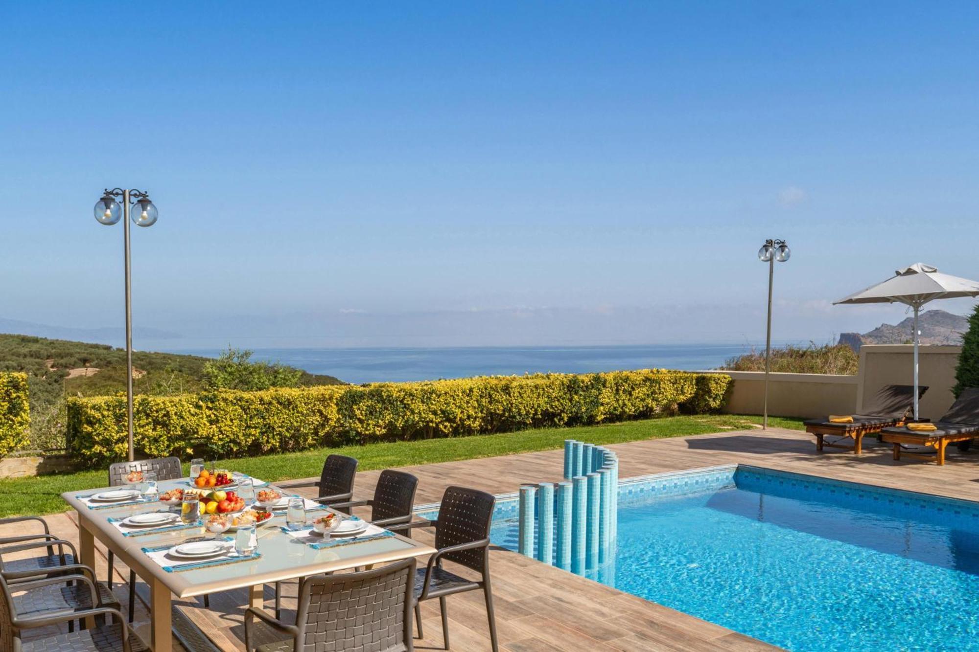 Villa Ariella With Sea View Agia Marina Exterior foto